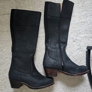 Adelante Black Leather Boots Sz 8